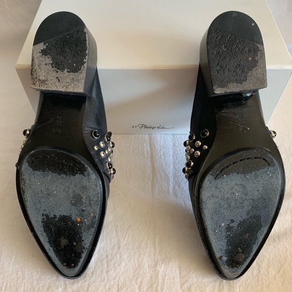 3.1 Phillip Lim Leather Mule Sz 8.5 - Picture 8 of 8